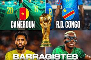 非洲区附加赛对阵确定：尼日利亚vs加蓬，喀麦隆vs民主刚果