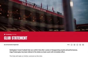 简短！森林发布澳波下课公告仅39个单词，无感谢+祝好