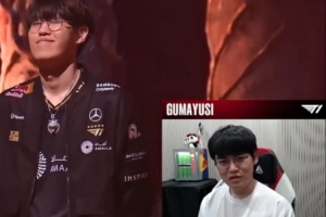 Gumayusi看Oner出场wink：你为什么不跟我一样摆个帅气的pose