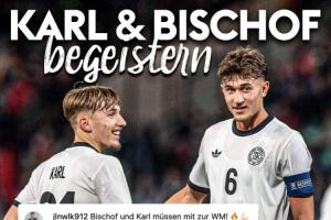 纯越级炸鱼！德国U21六球大胜马耳他，比朔夫3球1助，17岁卡尔2球