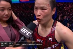 张伟丽：没赢下很抱歉，感谢自己，伟丽跌倒会再站起来会不放弃