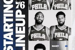 首秀就战老东家！76人先发：乔治复出！搭档马克西庄神