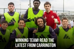 曼联官方：利桑德罗、齐尔克泽以及多名青训球员在卡灵顿训练