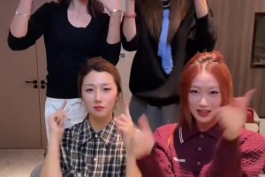 一对情侣到波特兰主场喊杨瀚森：加油！惊得小杨听到直点头