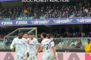 烫手烫手！实拍：泽林斯基超级世界波，庆祝时苏契奇反应亮了