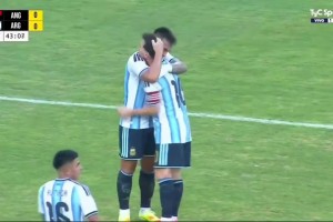 梅西直塞送助攻！劳塔罗禁区内劲射破门！阿根廷1-0领先安哥拉！