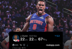 活塞力克爵士，杜伦狂砍22分22篮板